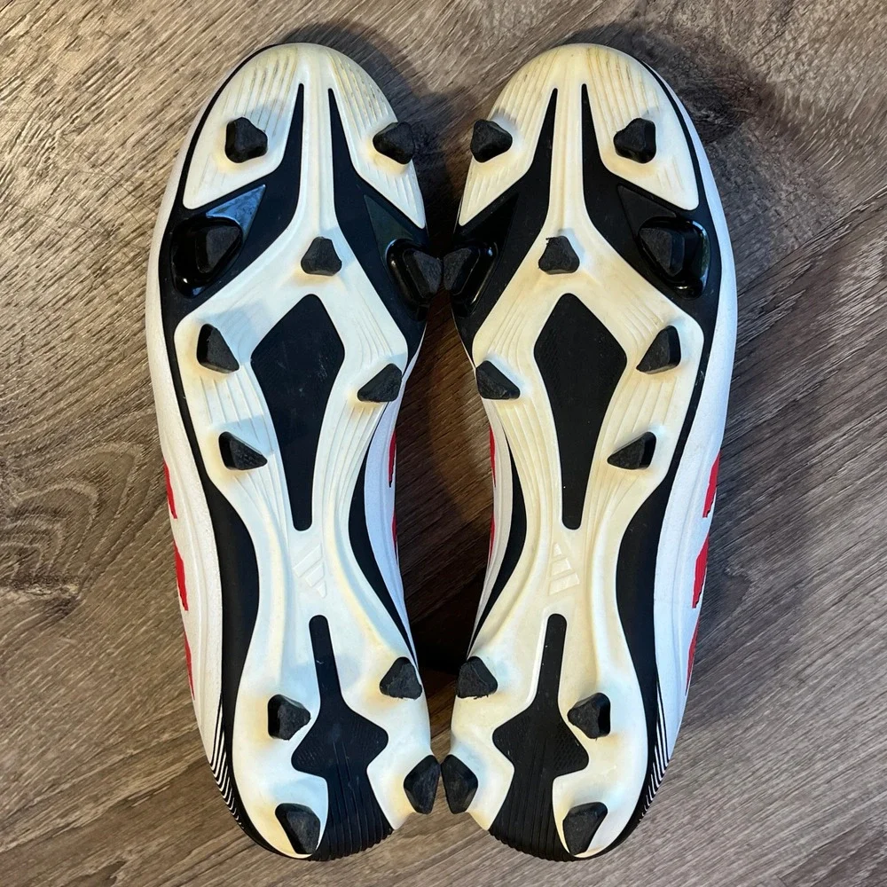 Adidas Copa Pure 2 League FG Soccer Cleats White Black Red IE1173 Mens 6.5